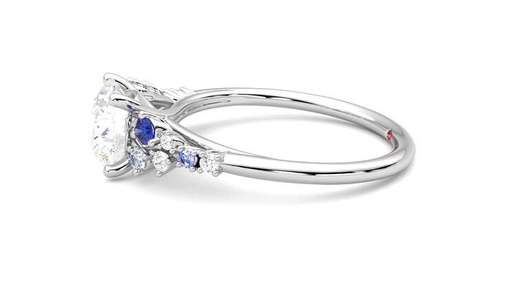 Taylor & Hart Marula Round Engagement Ring 360 degree image 21