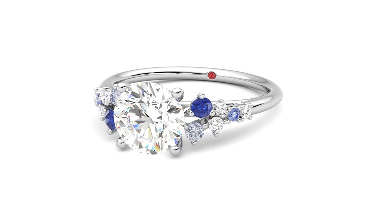 Taylor & Hart Marula Round Engagement Ring 360 degree image 26