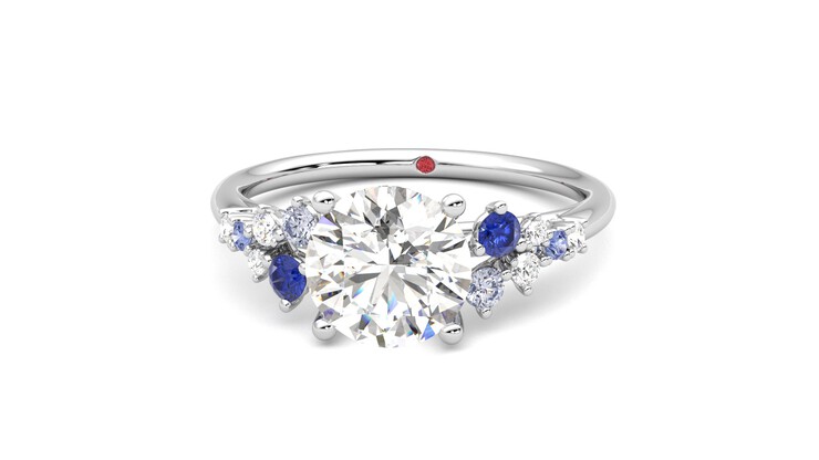 Taylor & Hart Marula Round Engagement Ring 360 degree image 28
