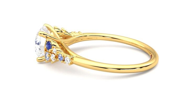 Taylor & Hart Marula Round Engagement Ring 360 degree image 20