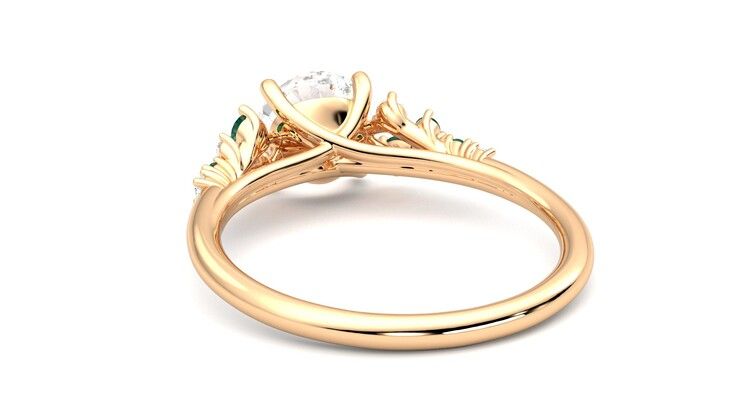 Taylor & Hart Marula Round Engagement Ring 360 degree image 16