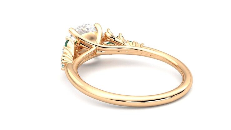 Taylor & Hart Marula Round Engagement Ring 360 degree image 17