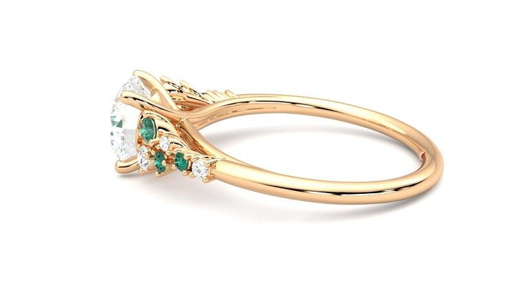 Taylor & Hart Marula Round Engagement Ring 360 degree image 20