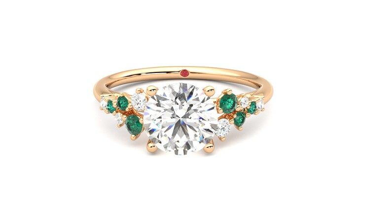 Taylor & Hart Marula Round Engagement Ring 360 degree image 29