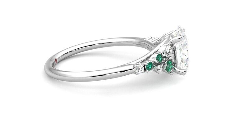Taylor & Hart Marula Oval Engagement Ring 360 degree image 9