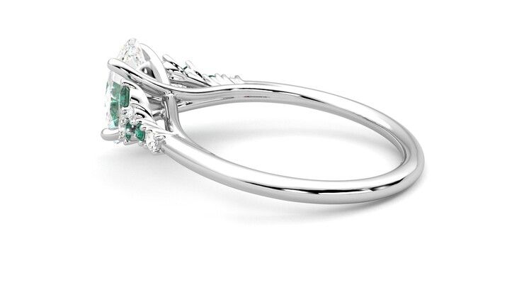 Taylor & Hart Marula Oval Engagement Ring 360 degree image 19