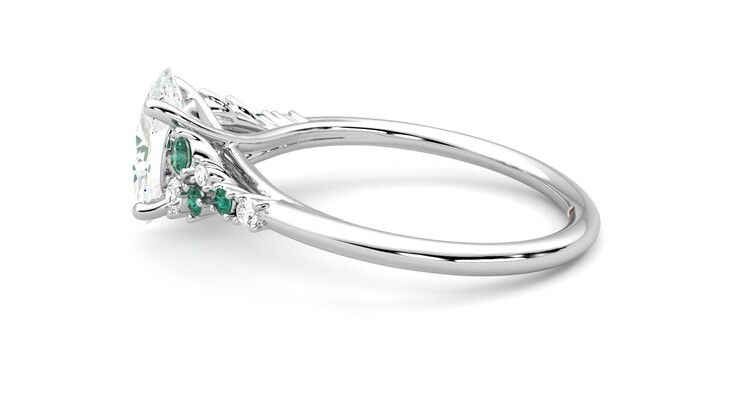 Taylor & Hart Marula Oval Engagement Ring 360 degree image 20