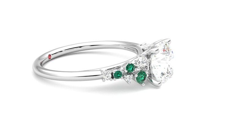 Taylor & Hart Marula Round Engagement Ring 360 degree image 8