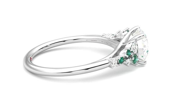 Taylor & Hart Marula Round Engagement Ring 360 degree image 10