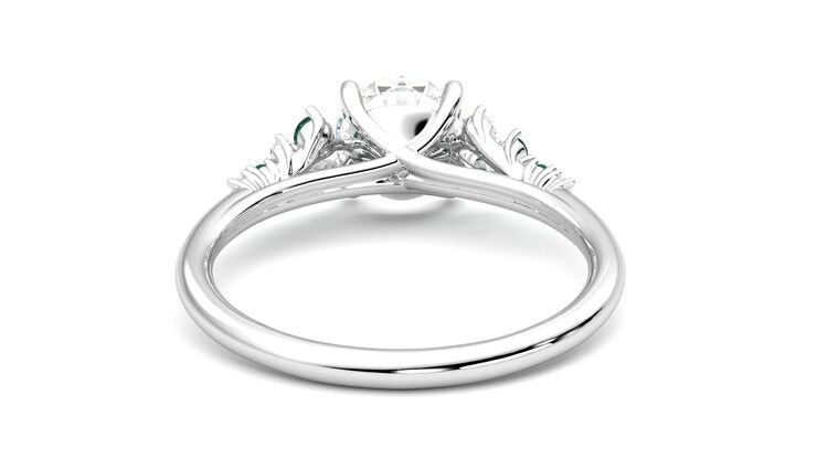 Taylor & Hart Marula Round Engagement Ring 360 degree image 15