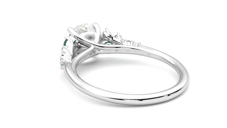 Taylor & Hart Marula Round Engagement Ring 360 degree image 17