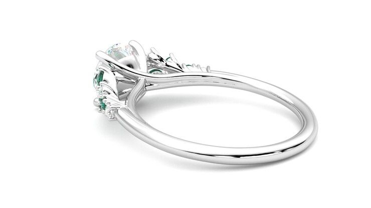 Taylor & Hart Marula Round Engagement Ring 360 degree image 18