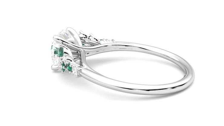 Taylor & Hart Marula Round Engagement Ring 360 degree image 19