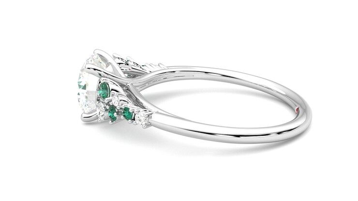 Taylor & Hart Marula Round Engagement Ring 360 degree image 20