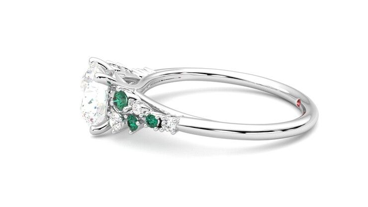 Taylor & Hart Marula Round Engagement Ring 360 degree image 21