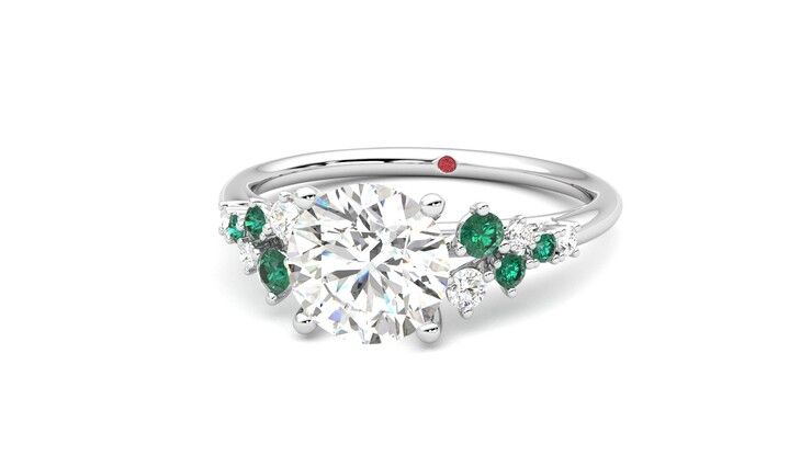 Taylor & Hart Marula Round Engagement Ring 360 degree image 27