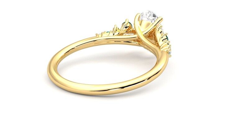 Taylor & Hart Marula Oval Engagement Ring 360 degree image 13