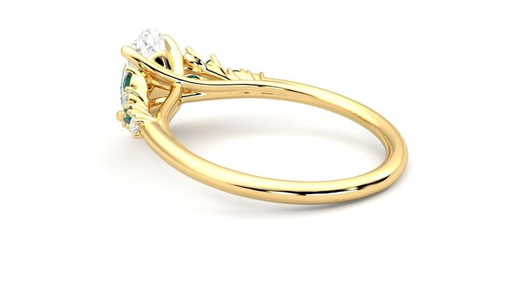 Taylor & Hart Marula Oval Engagement Ring 360 degree image 18