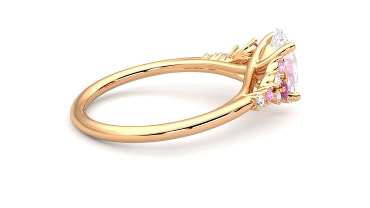 Taylor & Hart Marula Oval Engagement Ring 360 degree image 18