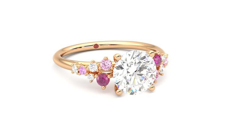 Taylor & Hart Marula Round Engagement Ring 360 degree image 4