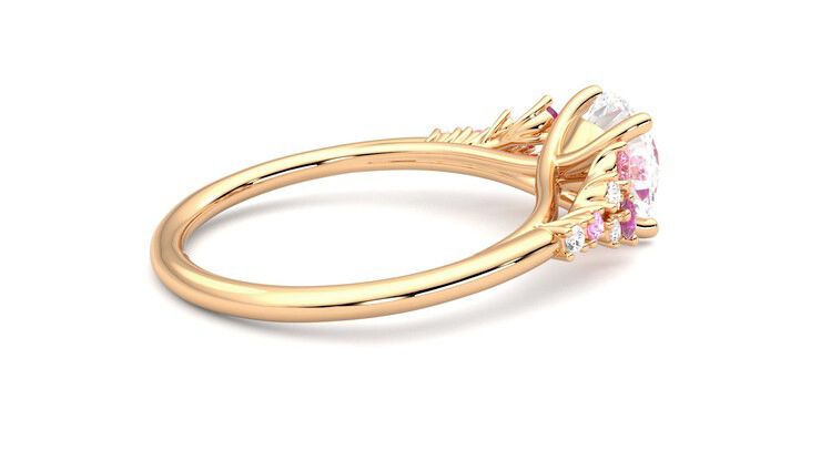 Taylor & Hart Marula Round Engagement Ring 360 degree image 11