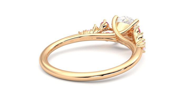 Taylor & Hart Marula Round Engagement Ring 360 degree image 13