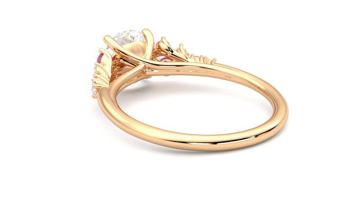 Taylor & Hart Marula Round Engagement Ring 360 degree image 17