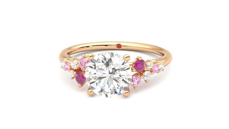 Taylor & Hart Marula Round Engagement Ring 360 degree image 28