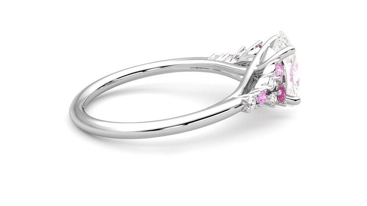 Taylor & Hart Marula Oval Engagement Ring 360 degree image 7