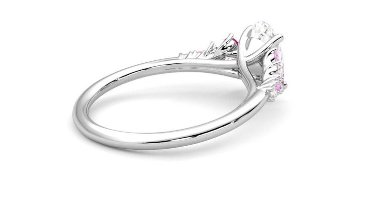 Taylor & Hart Marula Oval Engagement Ring 360 degree image 8