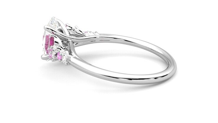Taylor & Hart Marula Oval Engagement Ring 360 degree image 12