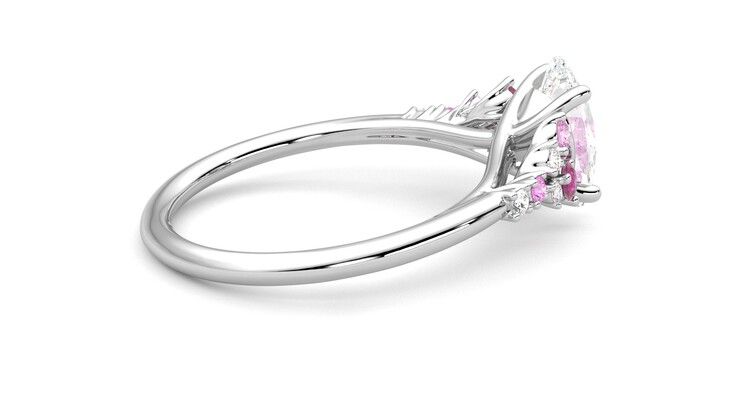 Taylor & Hart Marula Oval Engagement Ring 360 degree image 18