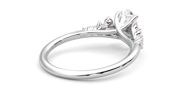 Taylor & Hart Marula Oval Engagement Ring 360 degree image 19