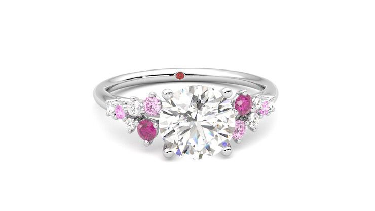 Taylor & Hart Marula Round Engagement Ring 360 degree image 2