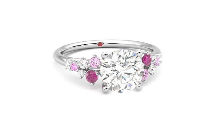 Taylor & Hart Marula Round Engagement Ring 360 degree image 3