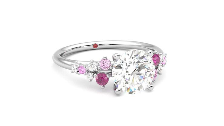 Taylor & Hart Marula Round Engagement Ring 360 degree image 4