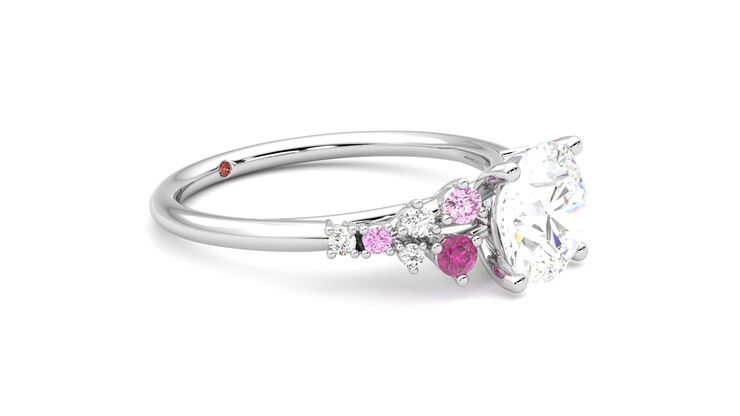 Taylor & Hart Marula Round Engagement Ring 360 degree image 7