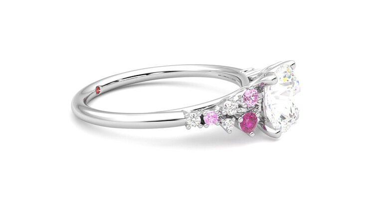 Taylor & Hart Marula Round Engagement Ring 360 degree image 8