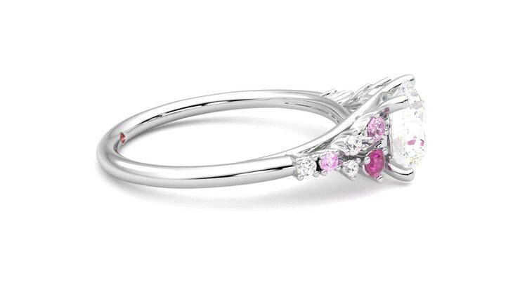 Taylor & Hart Marula Round Engagement Ring 360 degree image 9