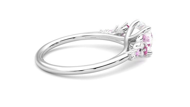 Taylor & Hart Marula Round Engagement Ring 360 degree image 11