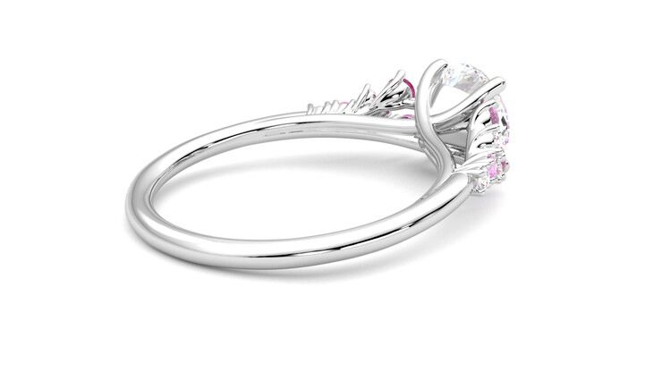 Taylor & Hart Marula Round Engagement Ring 360 degree image 12