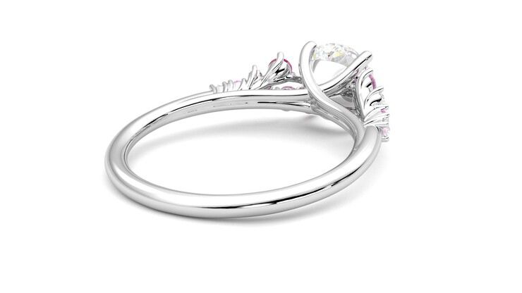 Taylor & Hart Marula Round Engagement Ring 360 degree image 13