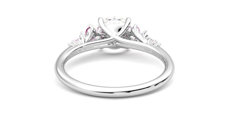 Taylor & Hart Marula Round Engagement Ring 360 degree image 15
