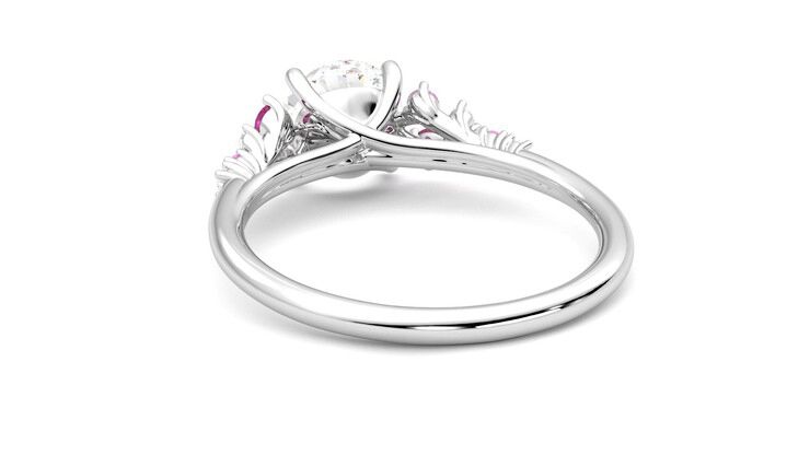Taylor & Hart Marula Round Engagement Ring 360 degree image 16