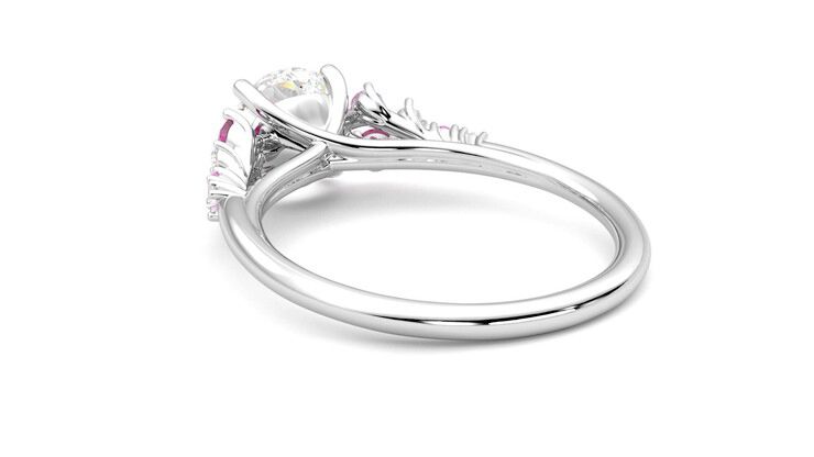 Taylor & Hart Marula Round Engagement Ring 360 degree image 17