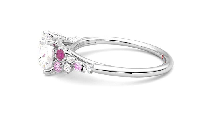 Taylor & Hart Marula Round Engagement Ring 360 degree image 21