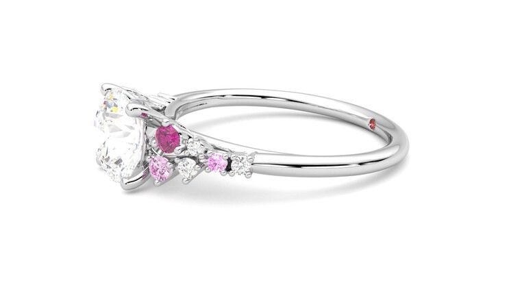Taylor & Hart Marula Round Engagement Ring 360 degree image 22