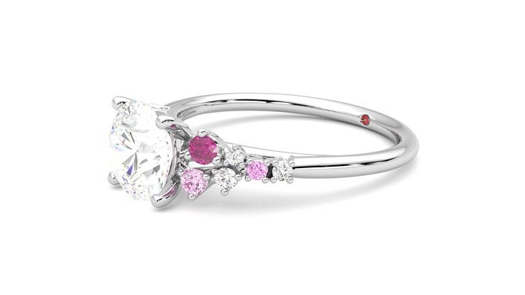 Taylor & Hart Marula Round Engagement Ring 360 degree image 23