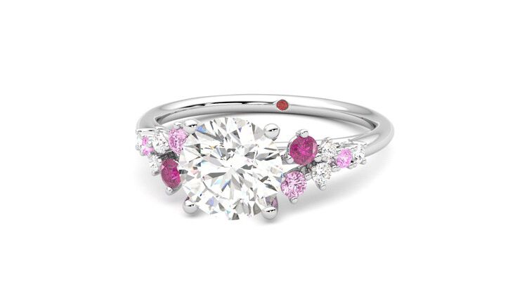 Taylor & Hart Marula Round Engagement Ring 360 degree image 27