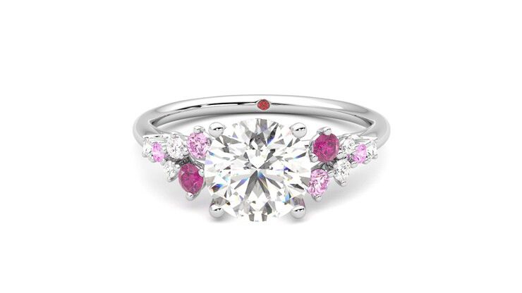 Taylor & Hart Marula Round Engagement Ring 360 degree image 29